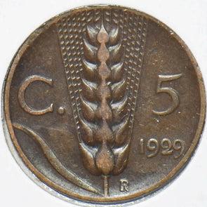 Italy 1929 Vittorio Emanvele III 5 Centesimi 192202 combine shipping