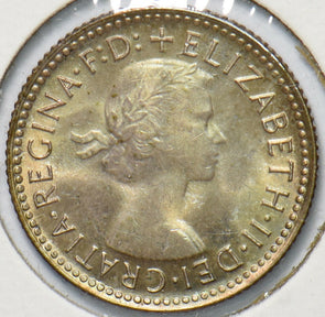 Australia 1956 6 Pence Kangaroo animal Emu 192745 combine shipping