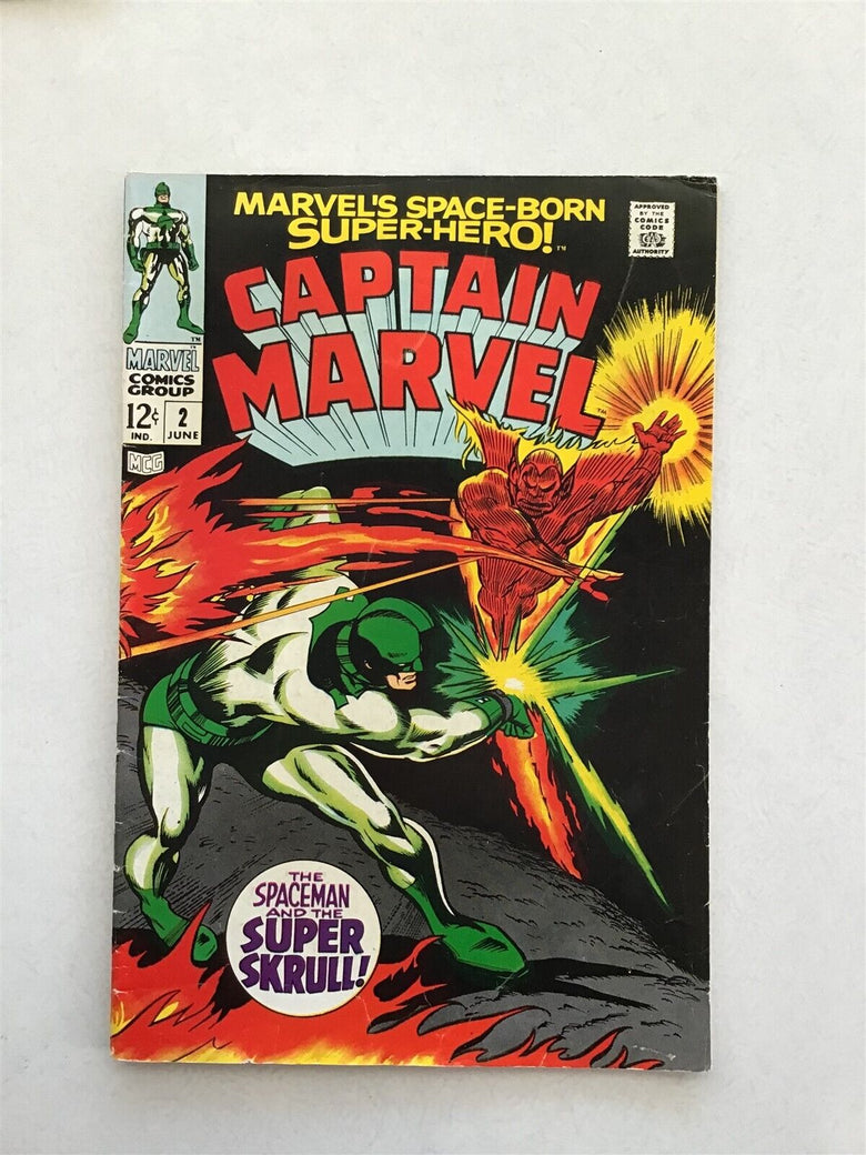 Marvel comics Captain Marvel issue #2: June 1968 "The Spaceman And The Super - S