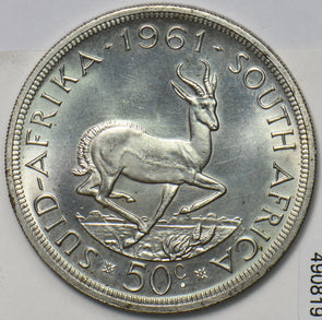 South Africa 1961 50 Cents Springbok 490819 combine shipping