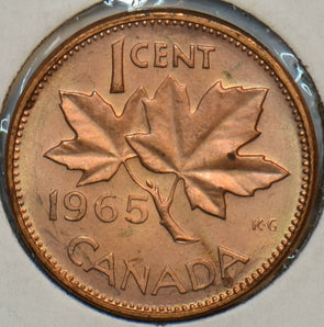 Canada 1965 Cent BU 903619 combine shipping