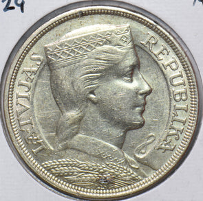 Latvia 1929 5 Lati Lion animal AU 490473 combine shipping