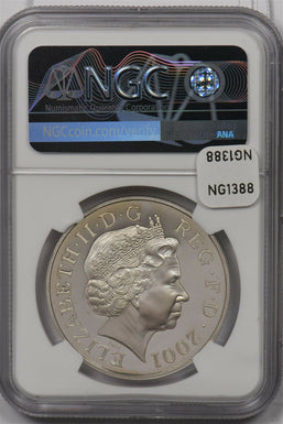 Great Britain 2001 5 Pound silver NGC PF 69UC Queen Victoria 100th Anniversary o
