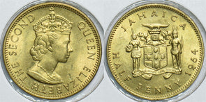 Jamaica 1964 1/2 Penny 198494 combine shipping