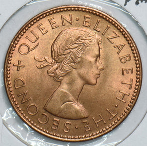 New Zealand 1963 1/2 Penny 198906 combine shipping