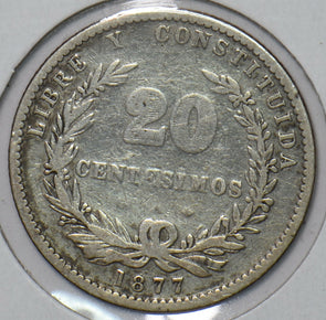 Uruguay 1877 20 Centesimos 295984 combine shipping