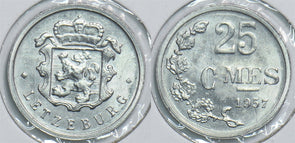 Luxembourg 1957 25 Centimes 153922 combine shipping