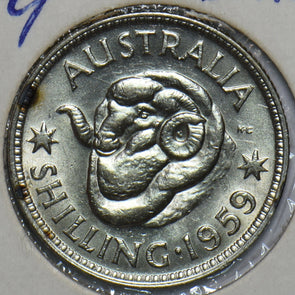 Australia 1959 Shilling Merino ram animal 902612 combine shipping