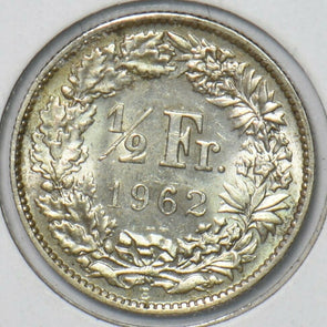 Switzerland 1962 1/2 Franc Ch BU 295546 combine shipping