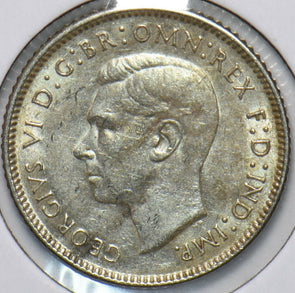 Australia 1942 6 Pence Kangaroo animal Ostrich Georgivs VI 902232 combine shippi