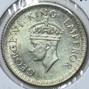 British India 1943 1/4 Rupee 295407 combine shipping