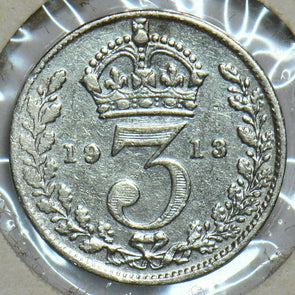 Great Britain 1913 3 Pence/Threepence 197372 combine shipping