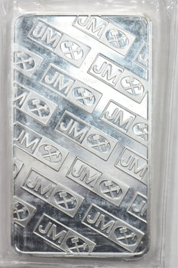 1990-'s Silver Art Bar 10oz JM Bar mint sealed scratches on the packaging BU0909