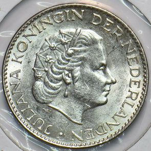 Netherlands 1957 Gulden Lion animal 193990 combine shipping