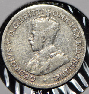 Australia 1925 3 Pence Kangaroo animal Emu  191446 combine shipping