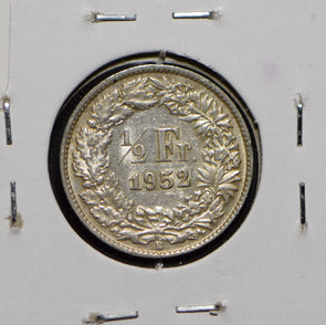 Switzerland 1952 1/2 Franc  191736 combine shipping
