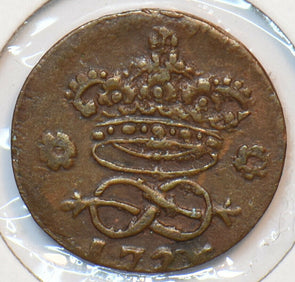 Italian States 1726 Sardinia 2 Denari I0514 combine shipping