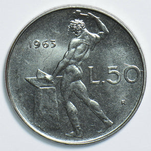 Italy 1963 50 Lira 198182 combine shipping