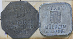 Germany 1917 25/50 Pfennig Mulheim 490296 combine shipping