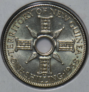 New Guinea 1938 Shilling 294556 combine shipping