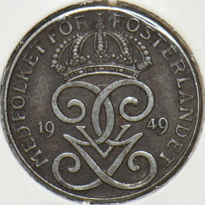 Sweden 1949 2 Ore 902767 combine shipping