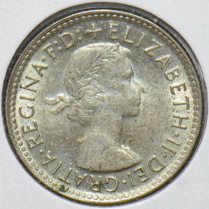 Australia 1956 6 Pence Kangaroo animal Ostrich Elizabeth II 902040 combine shipp