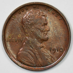 1910 Lincoln Wheat Cent Glossy Brown To RB UNC U0336