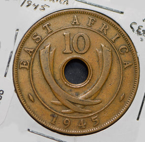 East Africa 1945 10 Cents  900888 combine shipping