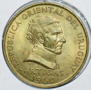Uruguay 1960 10 Centesimos 240943 combine shipping