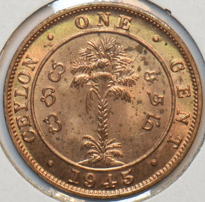 Ceylon 1945 Cent 193967 combine shipping