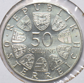 Austria 1971 KM 2911 50 Schilling UNC 293902 combine shipping