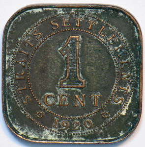Straits Settlements 1920 Cent George V 902256 combine shipping