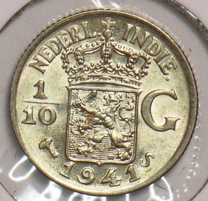 Netherlands East Indies 1941 S 1/10 Gulden 199180 combine shipping