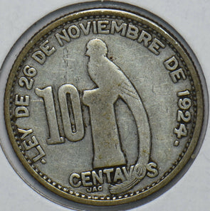 Guatemala 1945 10 Centavos (Quetzal) bird animal 193538 combine shipping