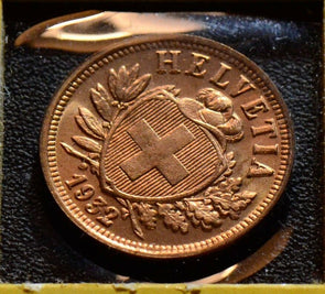 Switzerland 1932 2 Rappen Red UNC S0041 combine shipping