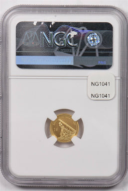 Palau 2002 Dollar gold Sperm whale animal NGC Proof 69 Ultra Cameo 0.5 gram gold