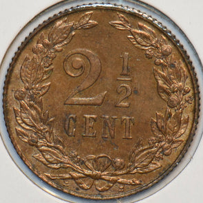 Netherlands 1906 2 1/2 Cents Lion animal 296331 combine shipping