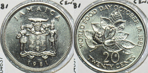 Jamaica 1981 20 Cents 904637 combine shipping