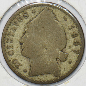 Dominican Republic 1897 20 Centavos 151410 combine shipping