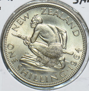 New Zealand 1964 Shilling 298690 combine shipping