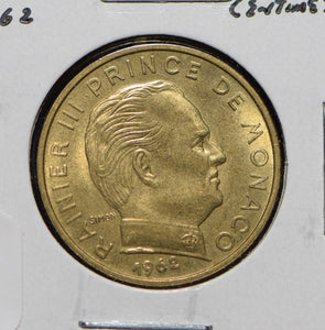 Monaco 1962 20 Centimes  191708 combine shipping