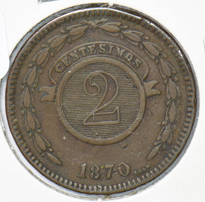 Paraguay 1870 2 Centavos 490110 combine shipping