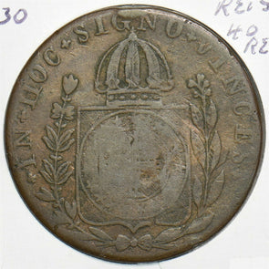 Portugal 1830 40 Reis 153230 combine shipping
