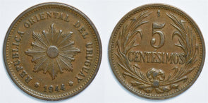 Uruguay 1944 5 Centesimos 299071 combine shipping