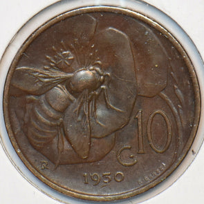 Italy 1950 10 Centesimi Honey bee animal 150875 combine shipping