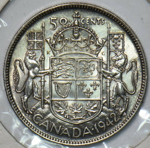 Canada 1942 50 Cents BU 195074 combine shipping