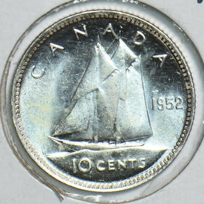 Canada 1952 10 Cents Gem BU 198002 combine shipping
