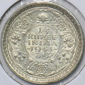 British India 1944 1/4 Rupee 194234 combine shipping