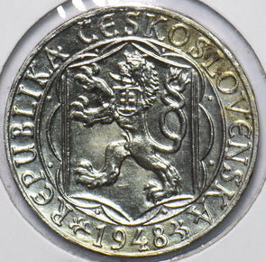 Czechoslovakia 1948 100 Korun Lion animal 150374 combine shipping