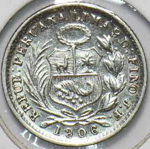Peru 1906 1/2 Dinero 192691 combine shipping